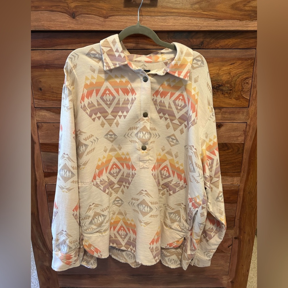 Pendleton Pullover Beach Tunic With Pockets - image 3